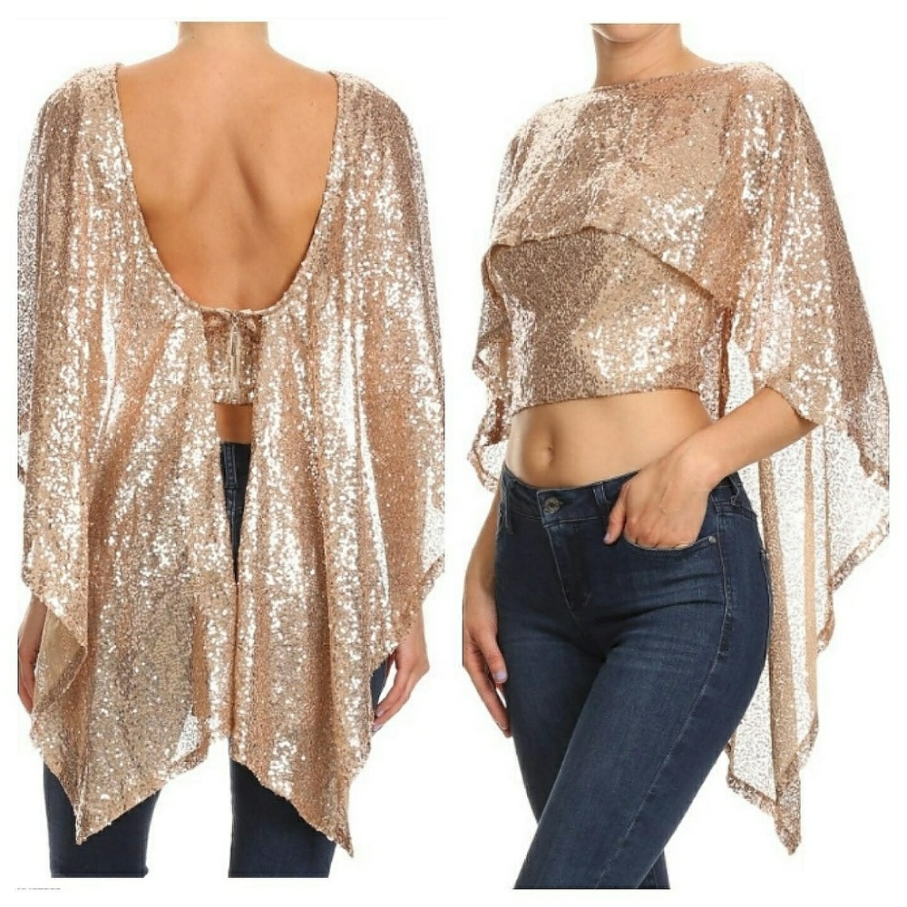 Sequin Half Top